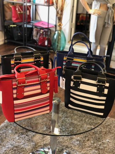 Stripe Handbags